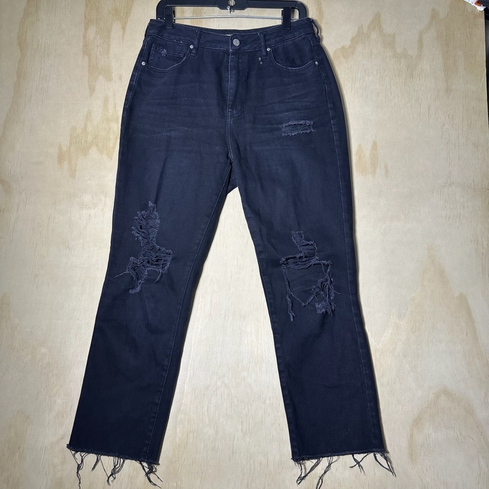 PacSun Mom Jean Size 29 Black Washed Distressed